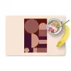 Geometrisch - Cirkels - Rood Placemat vinyl groot -zzzproduct_Kitchenyeah-website