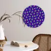 Paars - Groen - Druiven - Blaadjes Wandcirkel plexiglas klein 852 -sfeer4
