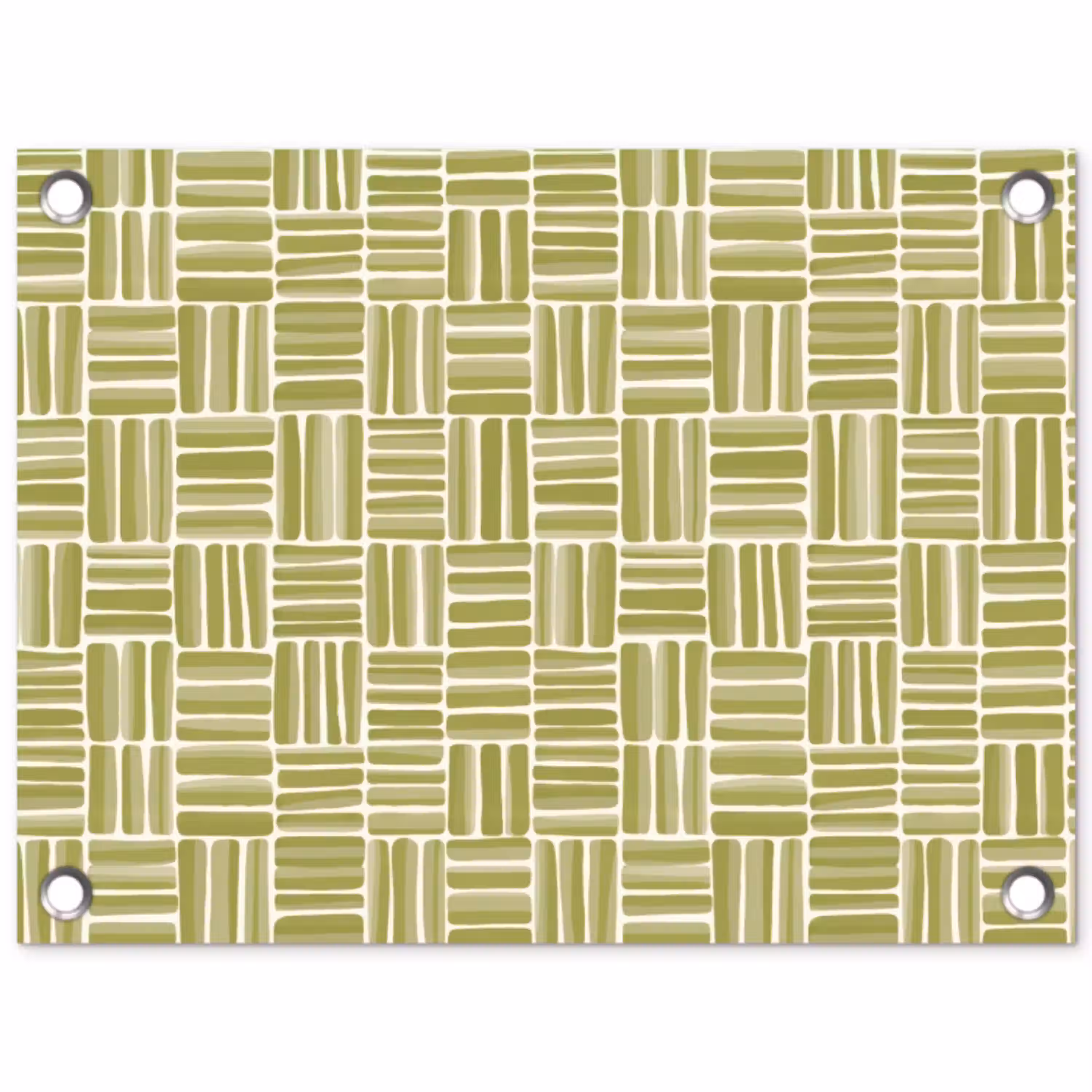 Vlecht - Patroon - Groen tuinposter los doek klein 239 -3d