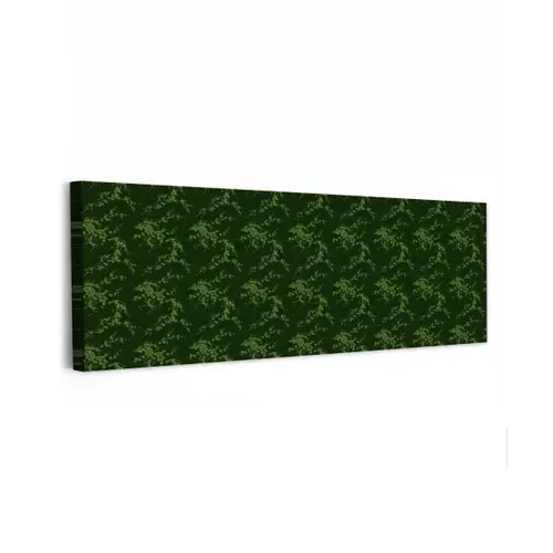 Sierlijk - Bloemen - Groen canvas 2cm klein 828 -z3d