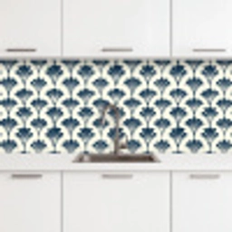 Klassiek - Motief - Blauw keuken achterwand 2 middel 871 -3d