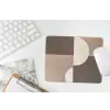 Raster - Halve cirkels - Contrast muismat rubber klein -witbureau