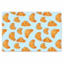 Croissant - Speels - Blauw Placemat vinyl groot 368 -zzsfeer1_Kitchenyeah-website