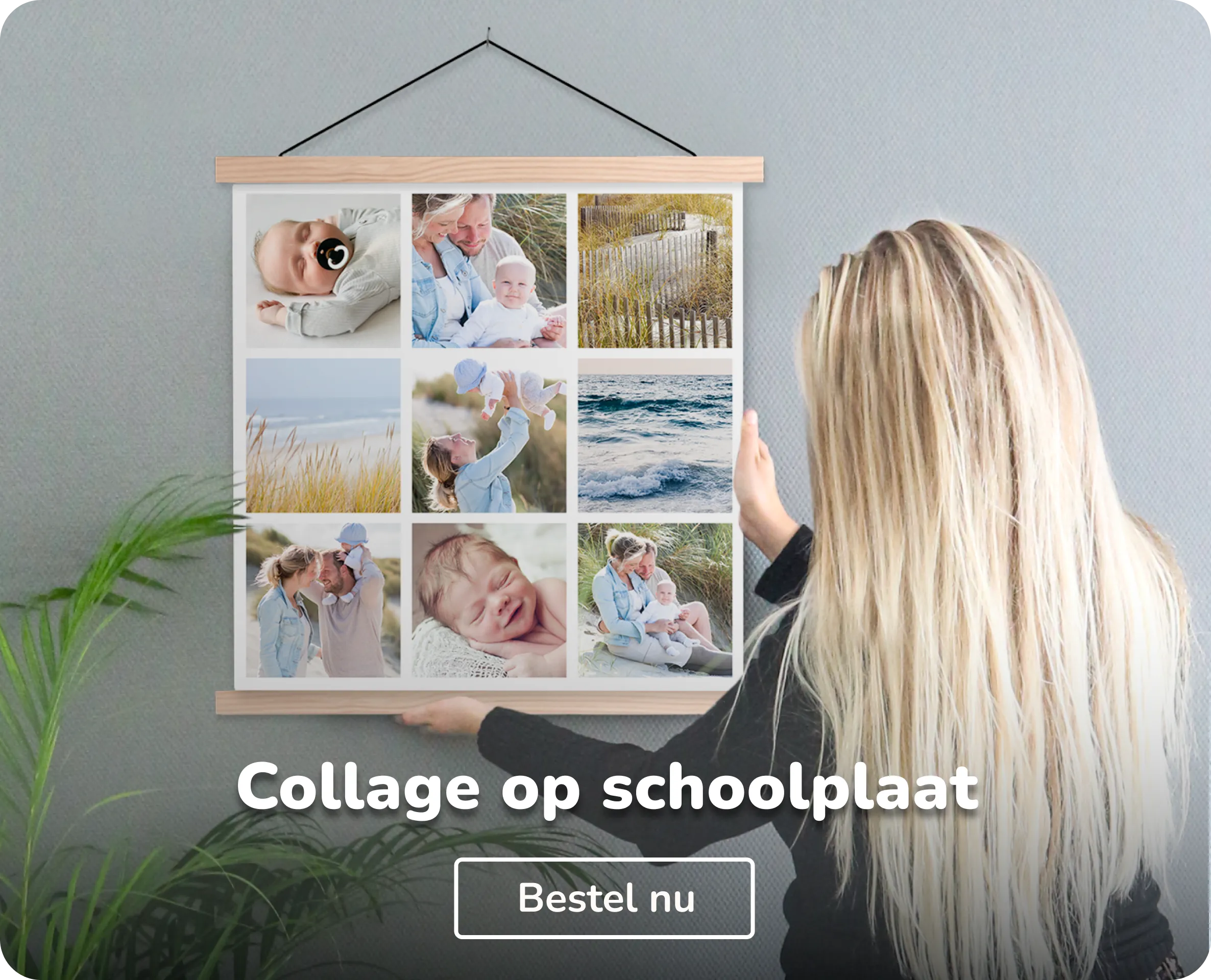 Collage op schoolplaat