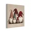 Kabouters - Kerst - Sneeuw - Puntmutsen aluminium wit klein -3d