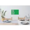 Amor - Valentijn - Groen - Tekst Muursticker klein -eettafel