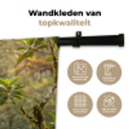 Ara - Jungle - Rood Wandkleed katoen middel -sfeer2