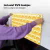 Patroon - Motief - Geel Inductie beschemer met haakjes klein 777 -ky-ophangen-nl