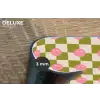 Patroon - Smileys - Blokken Placemat vinyl groot 368 -closeup