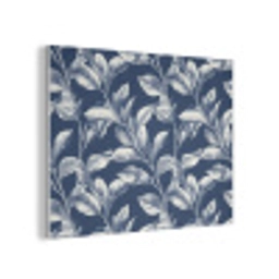 Botanisch - Patroon - Blauw PET vilt klein 837 -3d