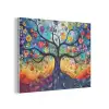 Kunst - Levensboom - Bloemen - Hippie PET vilt klein -3d