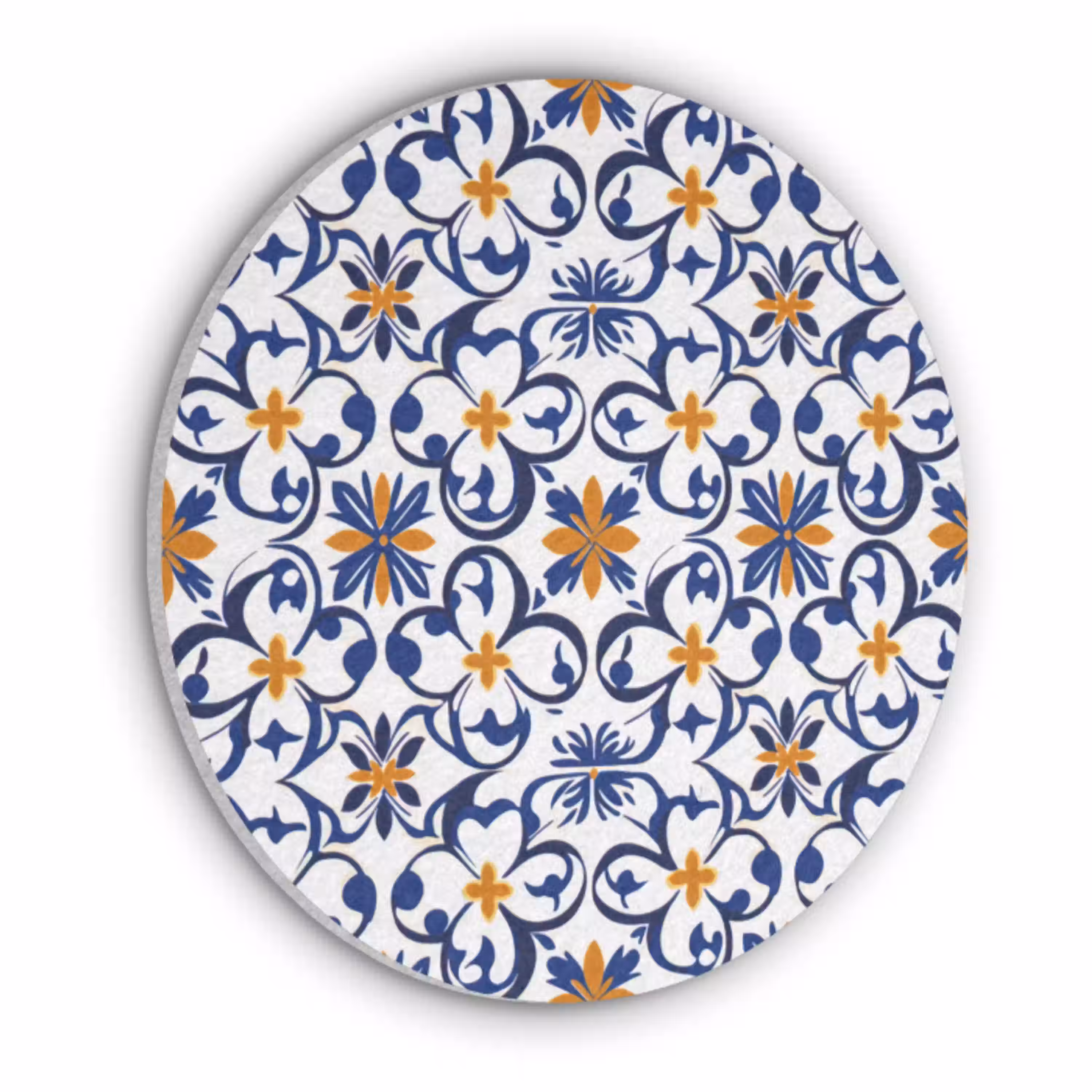 Patroon - Modern - Kleurrijk Akoestische PET Vilt - Rond klein 838 -3d