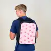 Roze hartjes Rugzak - Zwart middel -sfeer8