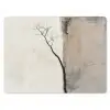 Wabi sabi - Plant - Beige muismat rubber klein -3d