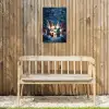 Winter - Gnooms - Eekhoorns - Meerkleurig Tuinposter op houten frame 2 cm dik klein -sfeer4