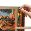 Kat - Kerst - Winter - Dier Light Box met batterij (Wandlamp) middel -USP_websiteprintNL