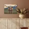 Longhorn - Landschap - Zonsondergang PET vilt klein -sfeer4