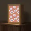 Bloemen - Grafisch - Oranje Light Box met kabel (Tafellamp) klein 925 -z3d_website