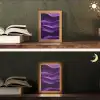 Golven - Abstract - Paars Light Box met kabel (Tafellamp) klein -sfeer3