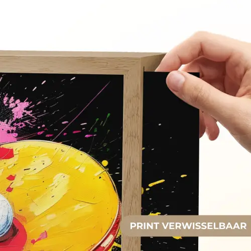 Graffiti - Sport - Tafeltennis - Verf Light Box met batterij (Wandlamp) middel -USP_websiteprintNL