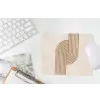 Symmetrische bocht - Koperkleurig muismat rubber klein -witbureau