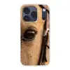 Paard - Oog - Bruin Telefoonhoesje iPhone 17 Pro klein -3d
