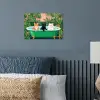 Badkamer - Kattenparade - Kleurrijk poster papier klein -sfeer2