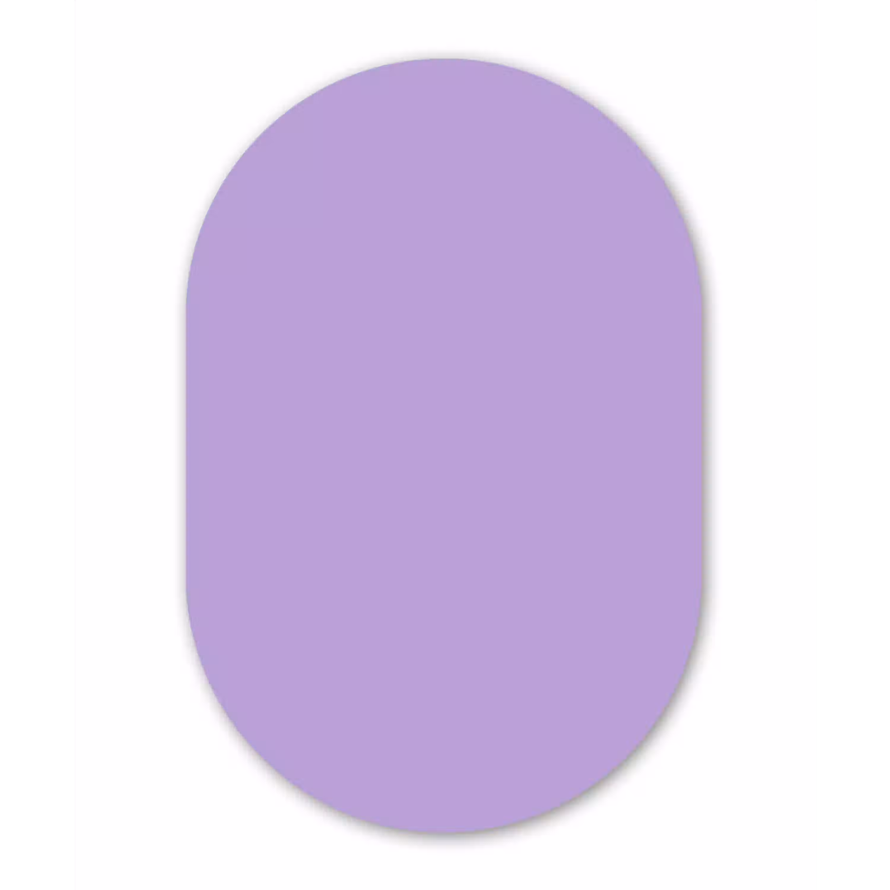Soft - Lavender - Paars Wandcirkel Ovaal Forex klein 630 -3d