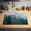 Naaldwoud - Bergen - Mist Inductie beschermer vinyl 3mm klein -sfeer5