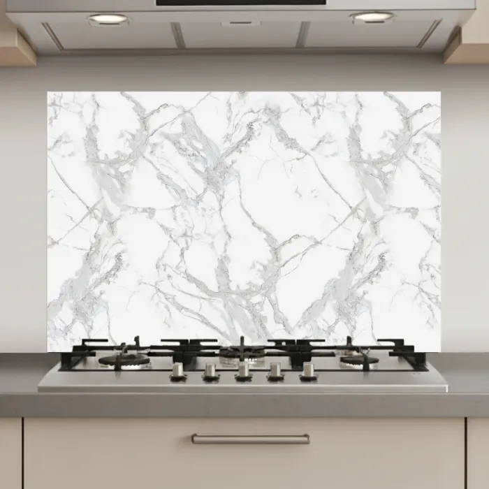 Marmer - Zuiver - Grijs - Aders keuken achterwand spatscherm klein 900 -3d_website