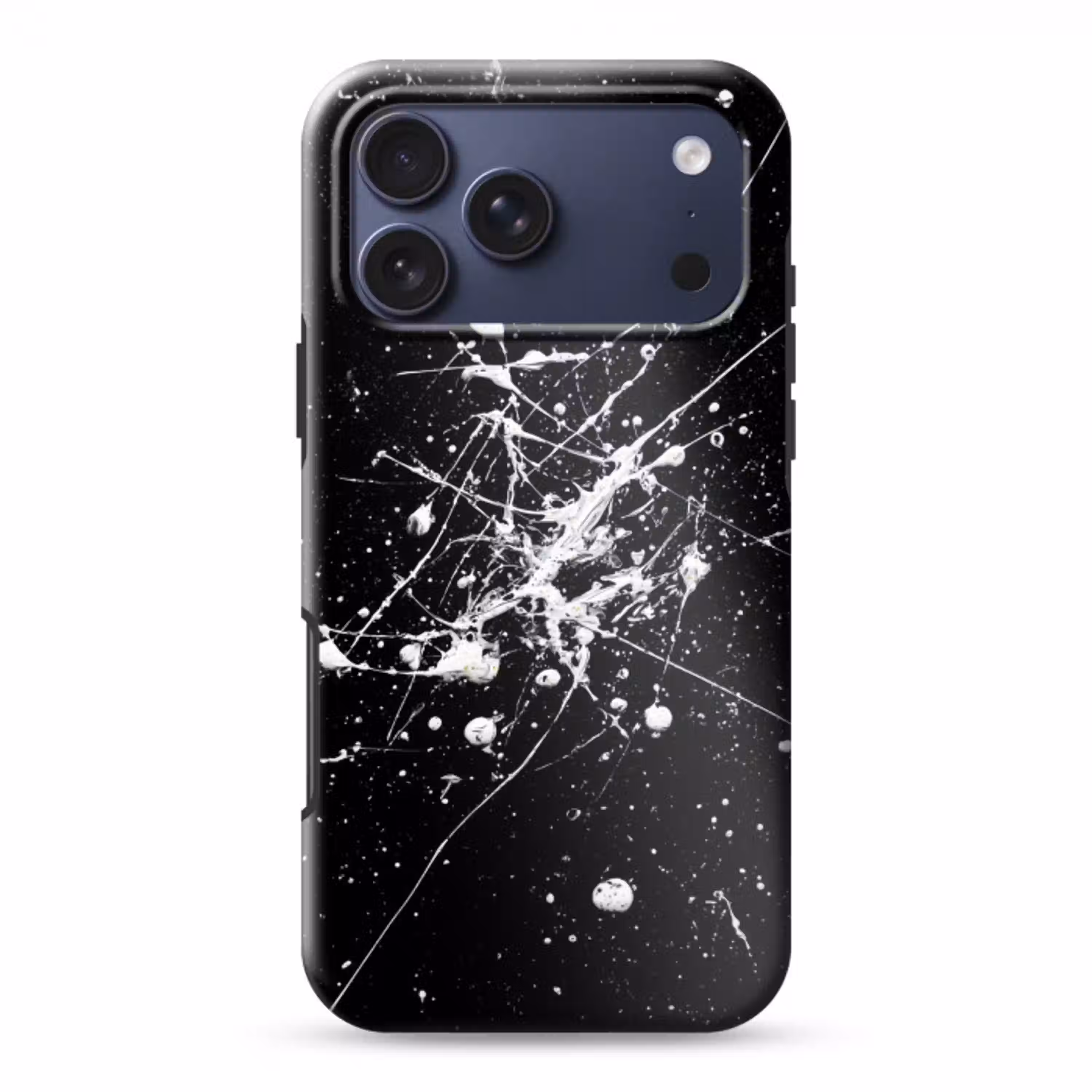 Verfspatten - Wit - Abstract - Explosie Toughcase MagSafe Apple iPhone 17 Pro Max klein -3d