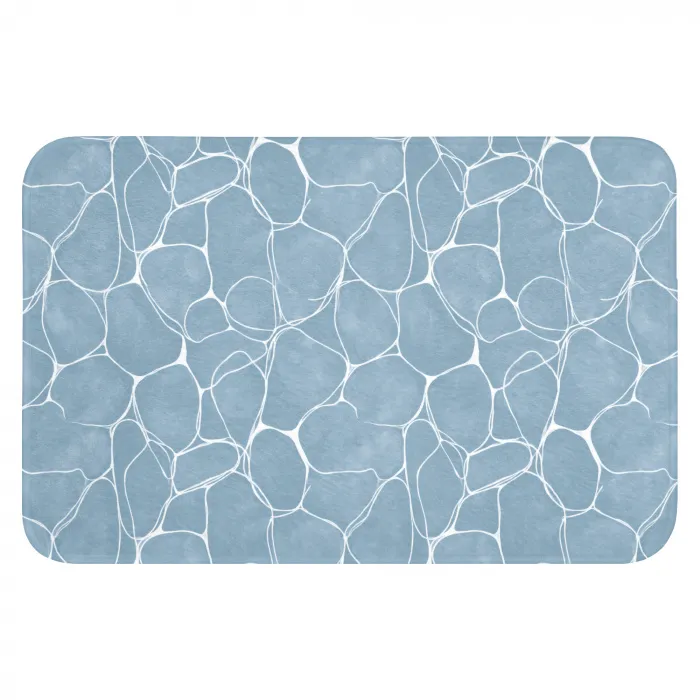 Organisch - Patroon - Blauw Badmat klein 997 -3d