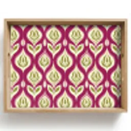 Retro - Floraal - Paars Dienblad Rechthoek middel 911 -z3d_shopping