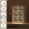 Tropisch - Bladeren - Goud Light Box met kabel (Tafellamp) klein 925 -USP_NL