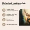 Hert - Geverfd - Gewei - Bruin Inductie beschermer vinyl 3mm middel -tsfeer2_DE