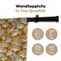 Ginkgo - Bladeren - Goud Wandkleed katoen klein 269 -tsfeer2_DE