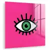 Minimalistisch - Oog - Roze plexiglas 5mm klein -zzzproduct_nieuw