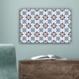 Ornament - Tegel - Kleurrijk canvas 2cm klein 34 -sfeer4
