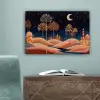 Sterrenhemel - Palmen - Rivier canvas 2cm klein -sfeer4