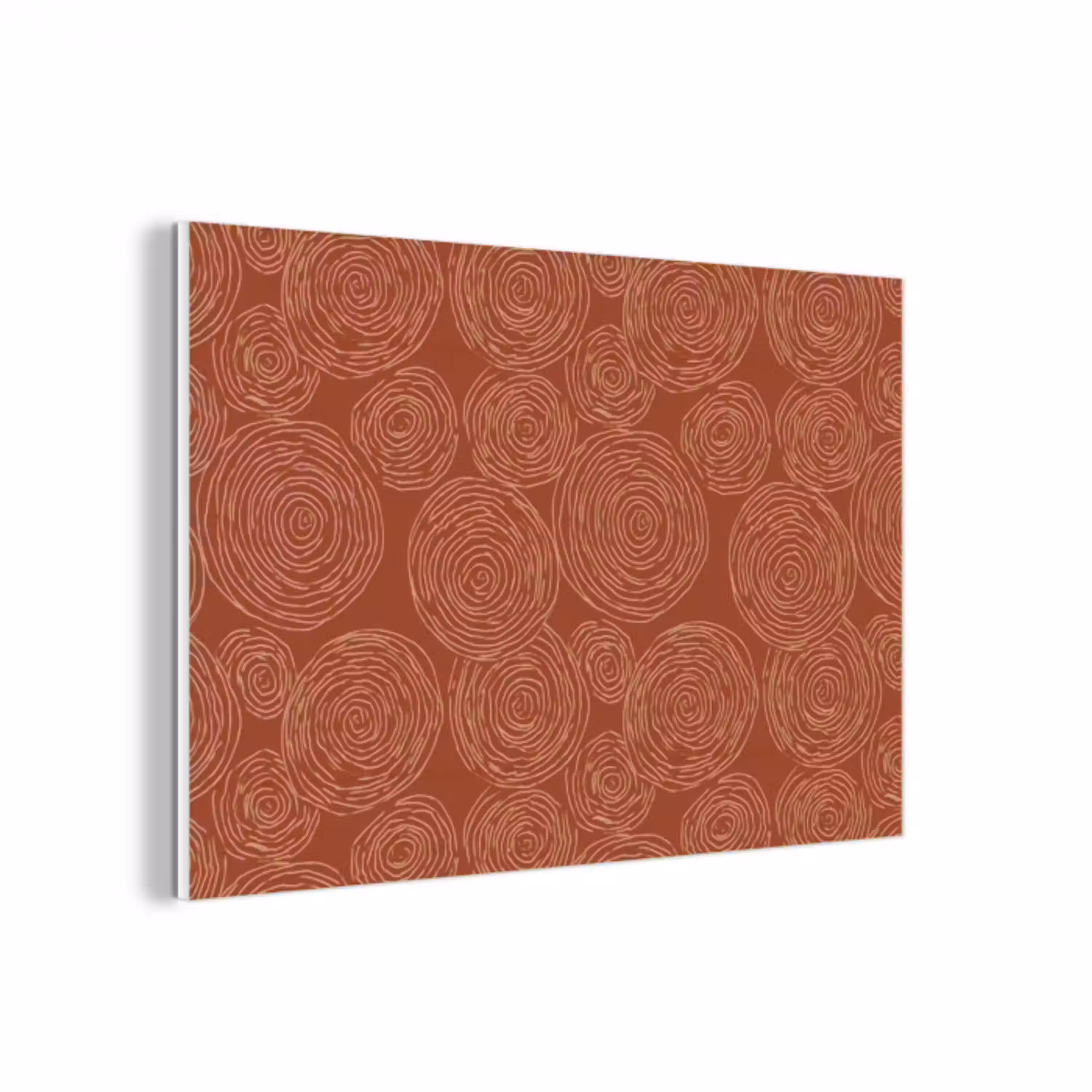 Cirkels - Abstract - Artistiek - Terracotta forex 5mm xxl 6 -3d
