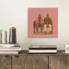 Illustratie - Bankje - Personen - Minimalistisch aluminium wit klein -sfeer1