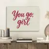 you go girl - Rood - Wit PET vilt klein -sfeer1