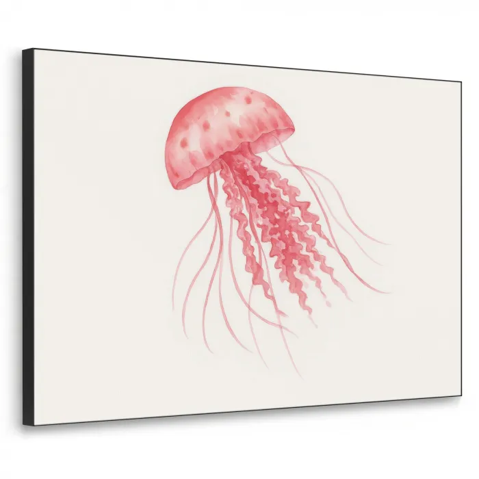 Kwal - Tentakels - Roze Textielframe - compleet frame klein -3d