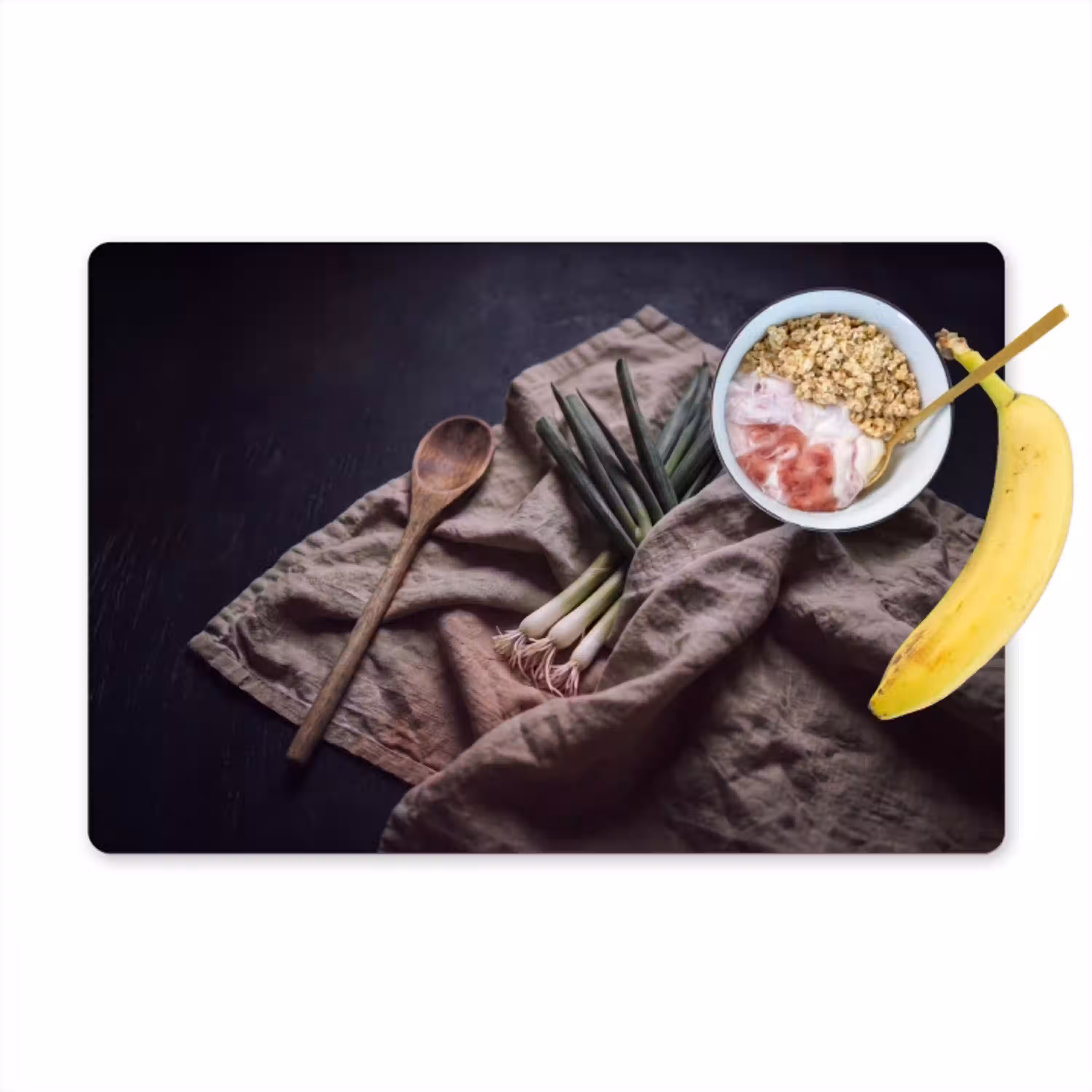 Eten - Lepel - Rustiek Placemat vinyl groot -zzzproduct_Kitchenyeah-website