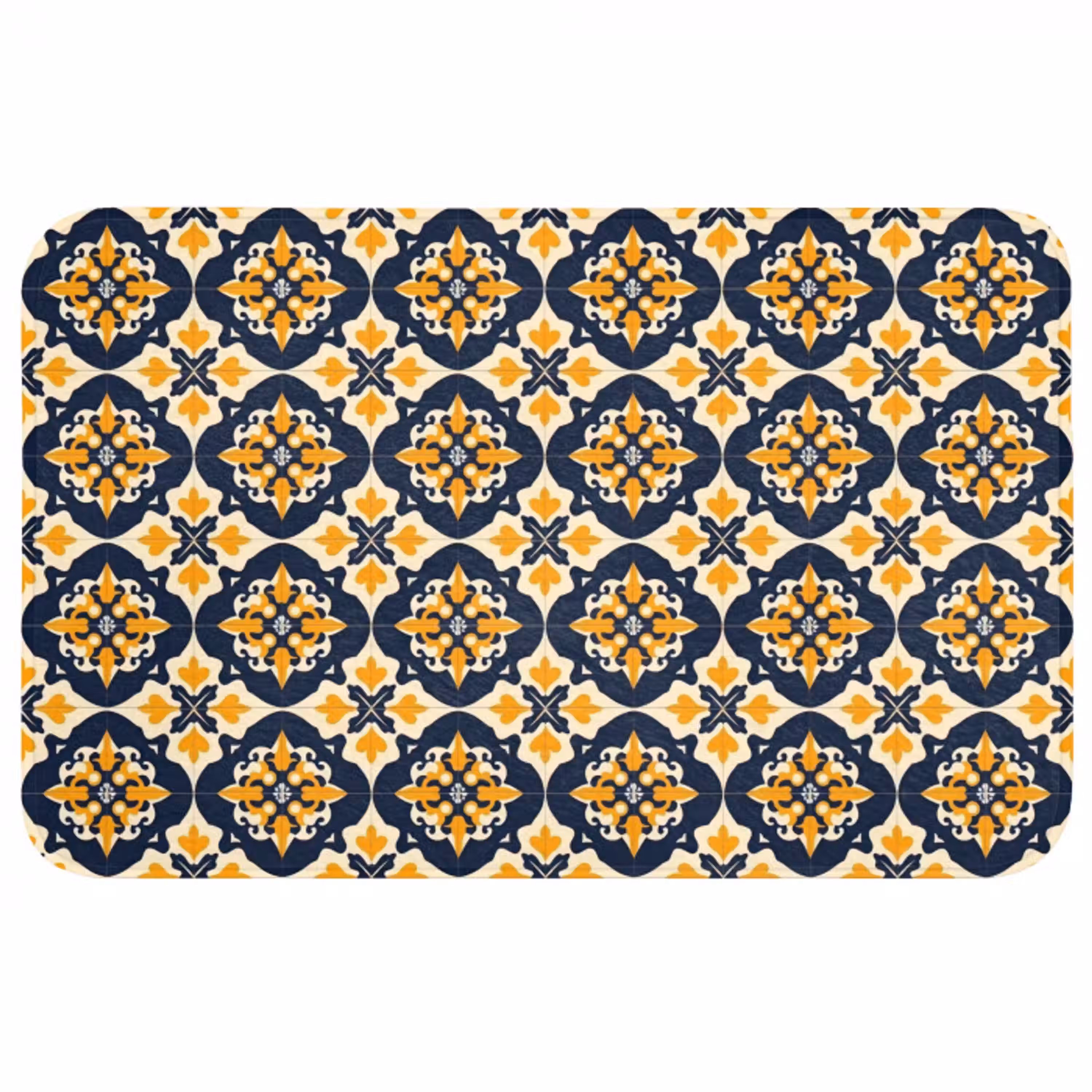Patroon - Siertegel - Kleurrijk WCmat middel 1009 -3d