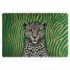 Panter - Zebrapatroon - Groen Placemat vinyl groot -zzsfeer1_Kitchenyeah-website