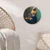 Melkmeisje - Amandelbloesem - Van Gogh - Vermeer - Schilderij - Oude meesters Wandcirkel kunststof plaat 5mm dik klein -sfeer5