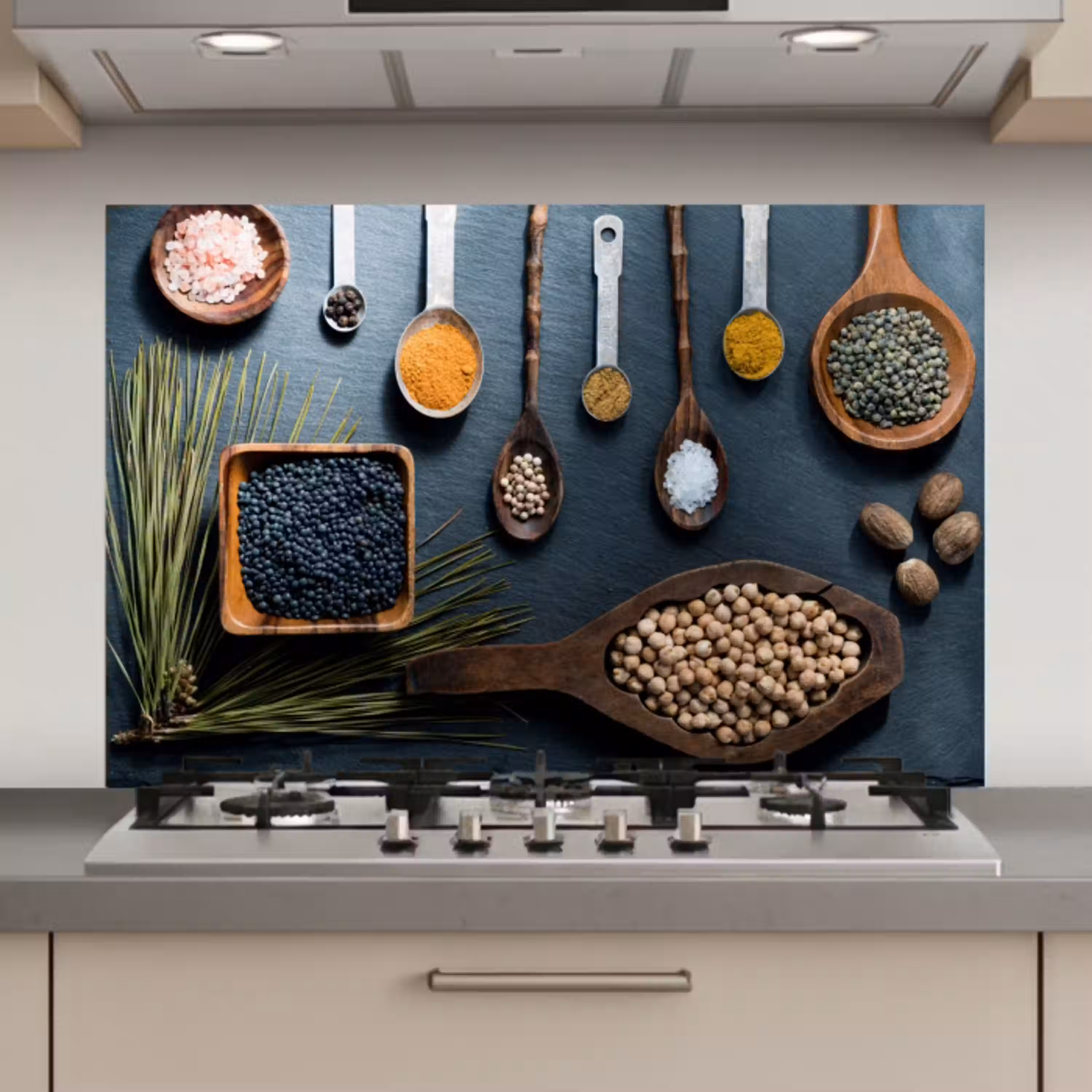 Kruiden - Lepels - Specerijen - Keuken keuken achterwand spatscherm klein -3d_website