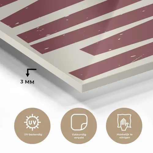 Wine - Red - Decoratie - Japandi plexiglas 5mm klein -sfeer2