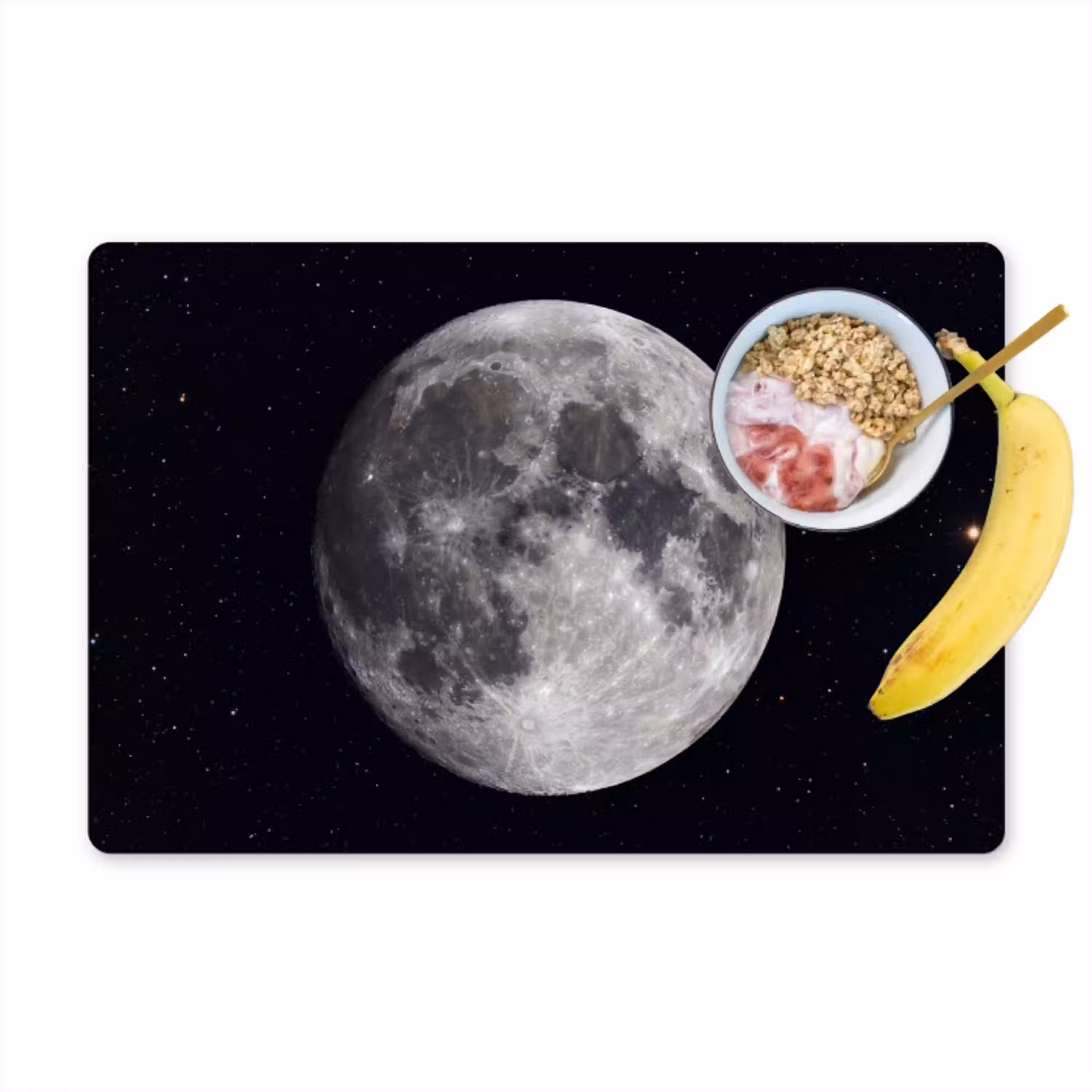 Maan - Sterren - Ruimte Placemat vinyl groot -zzzproduct_Kitchenyeah-website